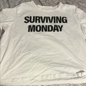 Women's White Graphic tee